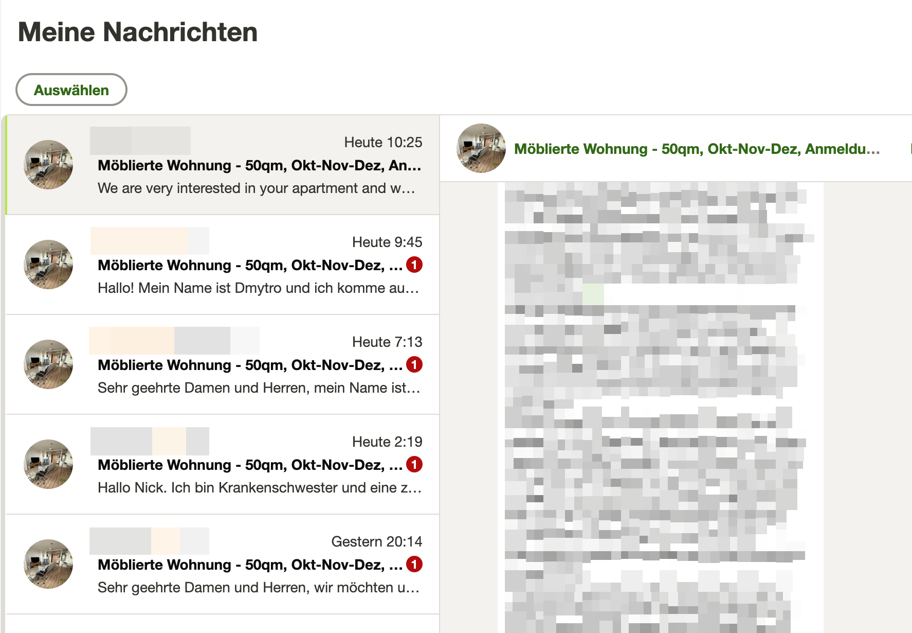 Kleinanzeigen inbox