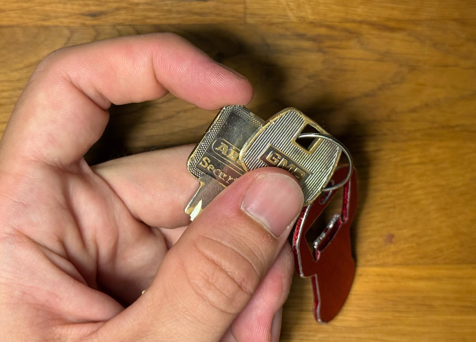 Different-shaped keys