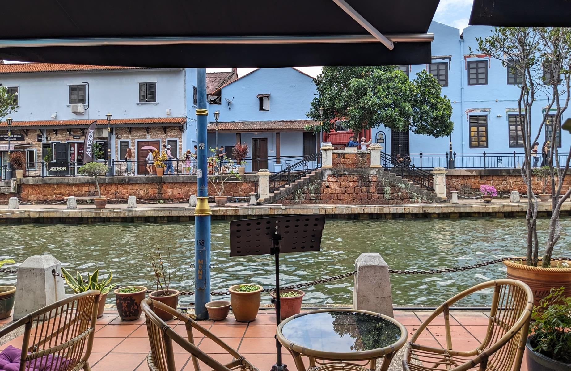 Riverside bar in Malacca