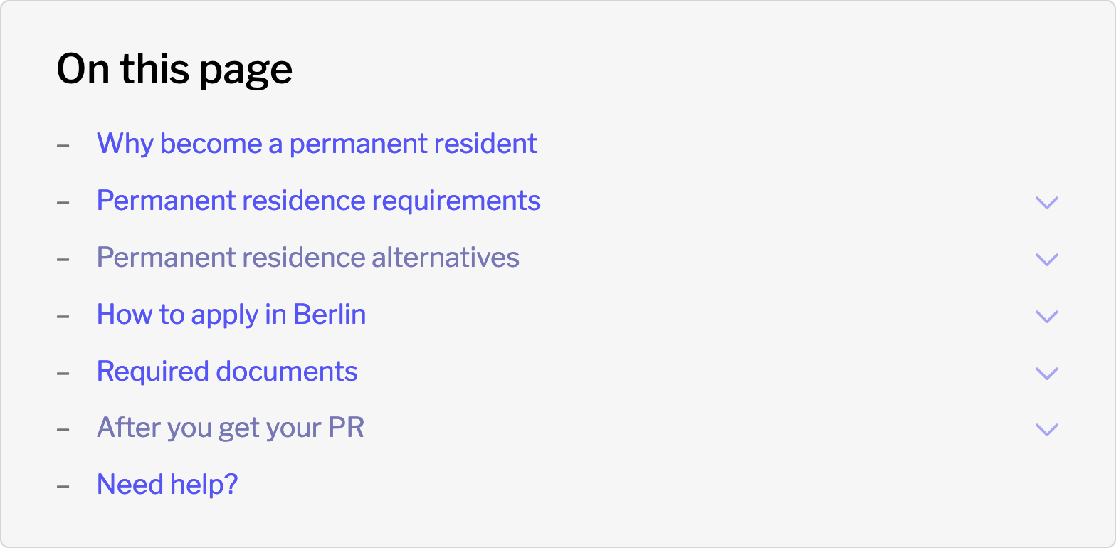 Article table of contents