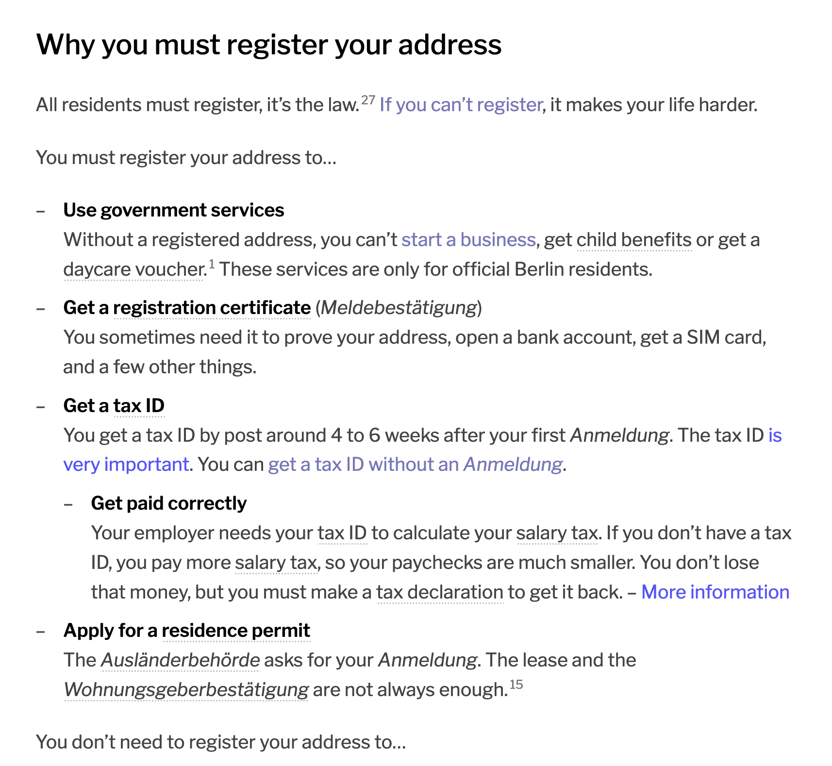 Why register your address