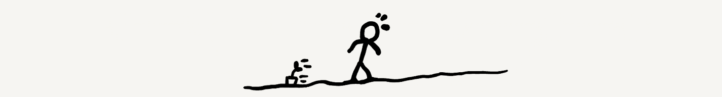 Person standing in a stream